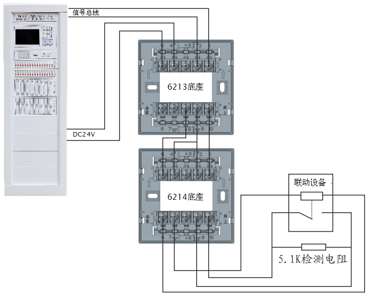 SD6214单路切换模块接线图