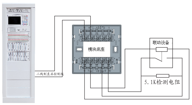 消防安吉斯模块接线图图片