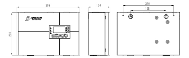 JBF-AR10P1吸气式感烟火灾探测器外观尺寸