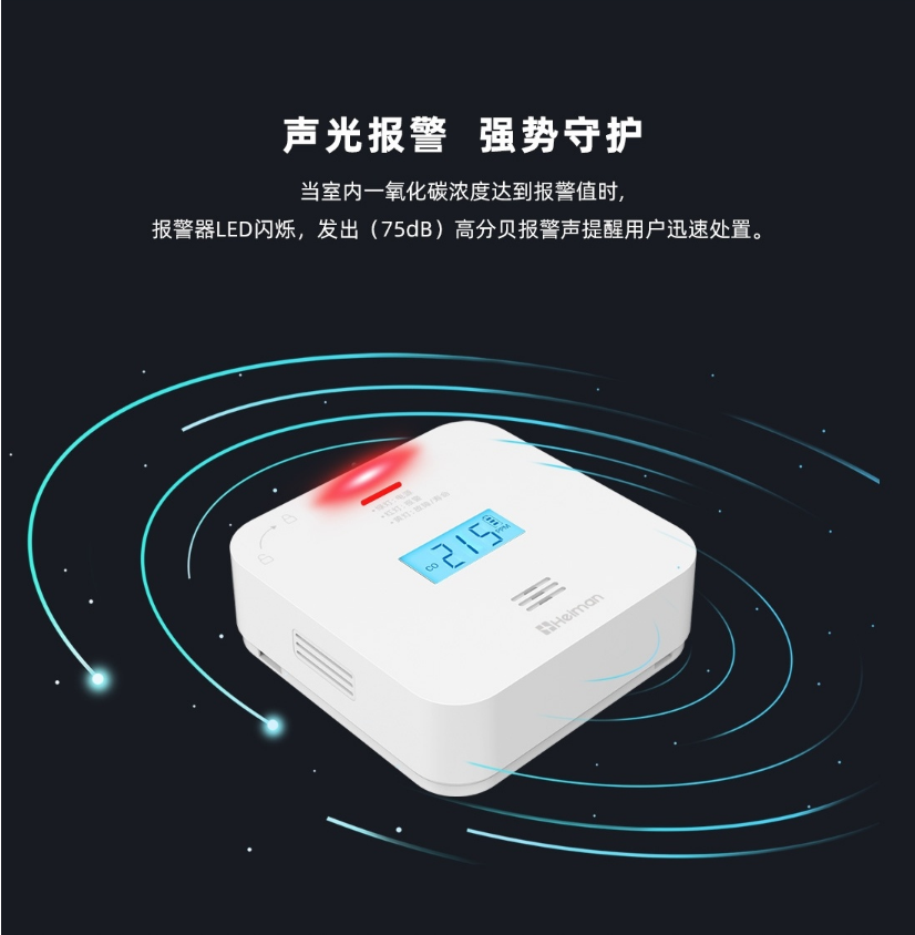JM-720ESY家用可燃气体探测器 一氧化碳报警器声光报警