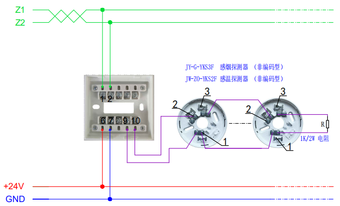 JM-YKS5201中继模块接线图