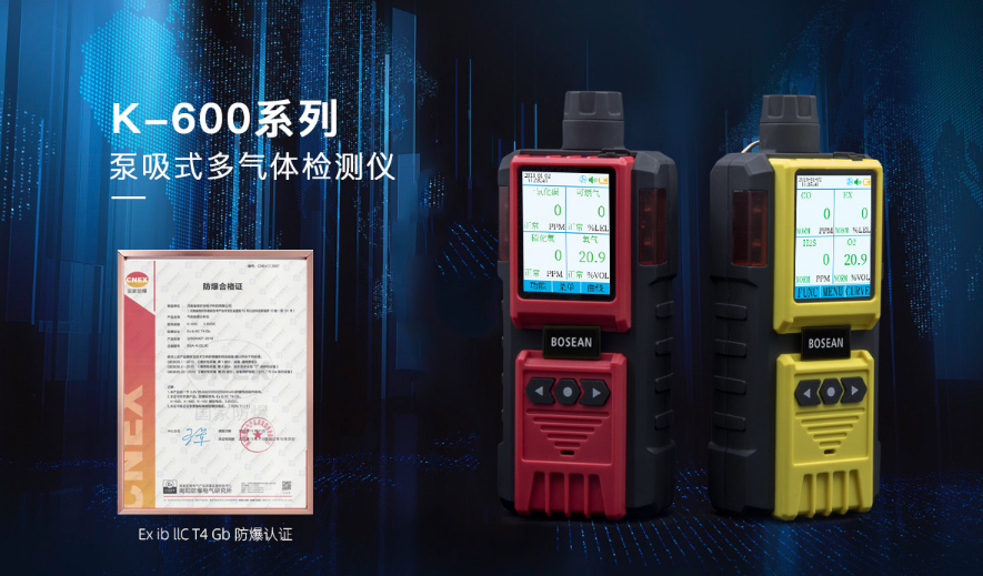 K-600泵吸式多气体检测仪产品展示
