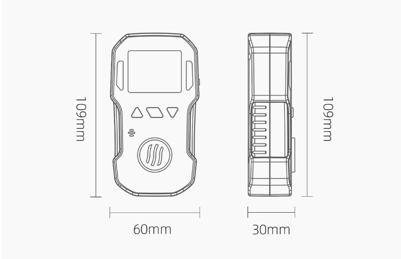 BH-90A单一气体检测仪外观尺寸