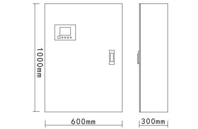 ZTM-D-1KVA-913D应急照明集中电源外形尺寸图