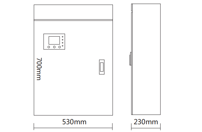 ZTM-D-0.5KVA-915B应急照明集中电源外形尺寸图