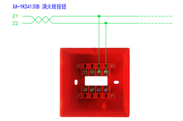 XA-YKS4130B消火栓按钮接线图