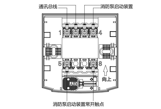 HD200HYD智能编址消火栓按钮接线图