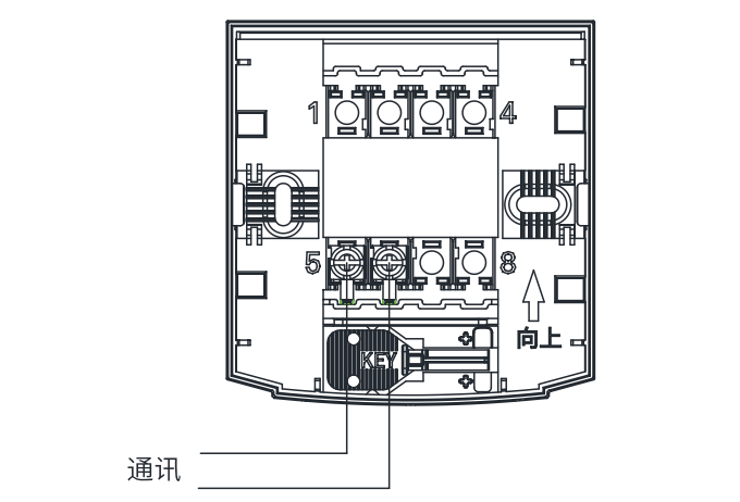 HD200AV地址式火灾声光警报器接线示意图