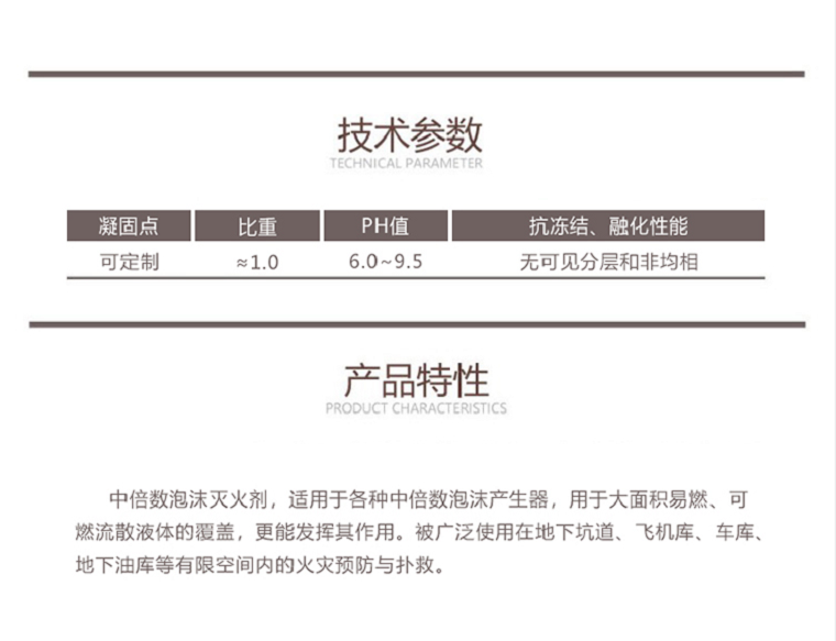 Z6%-10℃中倍数泡沫灭火剂