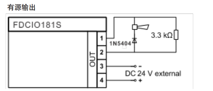 FDCIO181S输入输出模块接线图