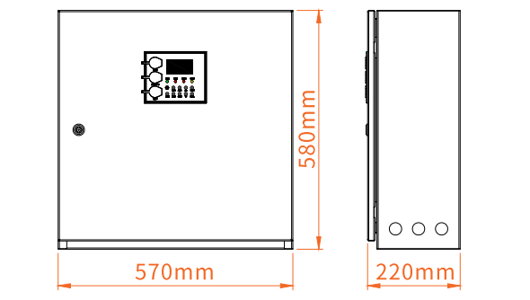 HS-D-0.6KVA-H8113应急照明集中电源外形尺寸