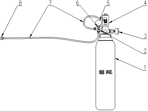 全氟己酮直接探火管式灭火装置结构图