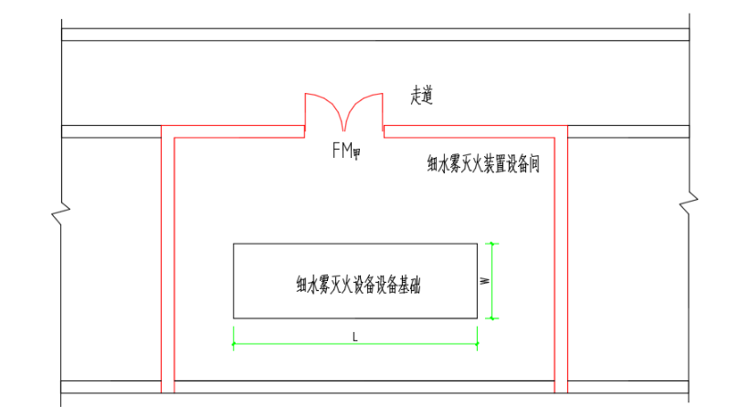 XSWBZ1600/2.5-PAVLN中压细水雾灭火装置设备间布置示例