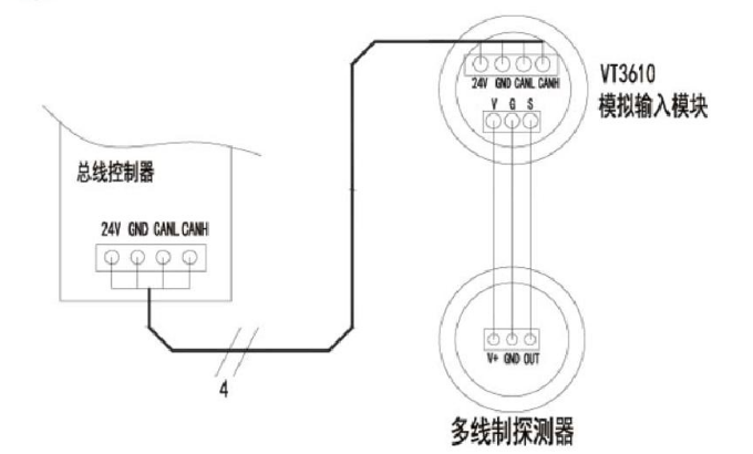 VT3610模拟输入模块接线图