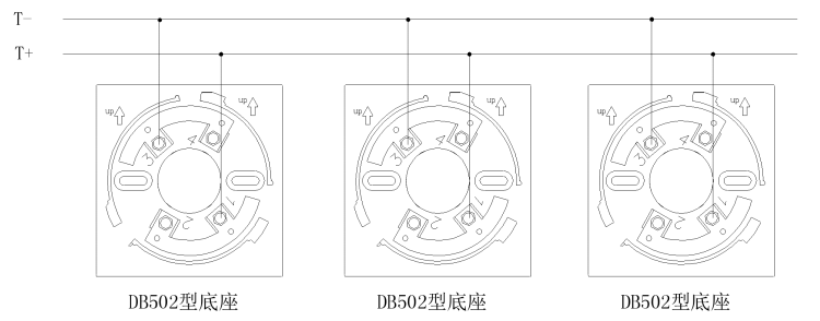 SM502型火灾声光警报器安装接线说明