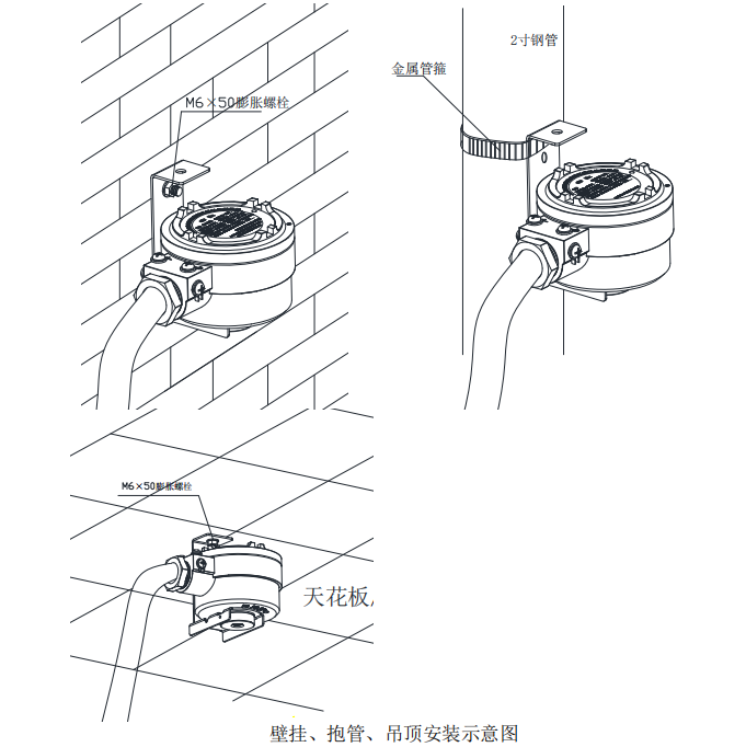 GT-JBF5101G-Ex工业及商业用途点型可燃气体探测器安装说明