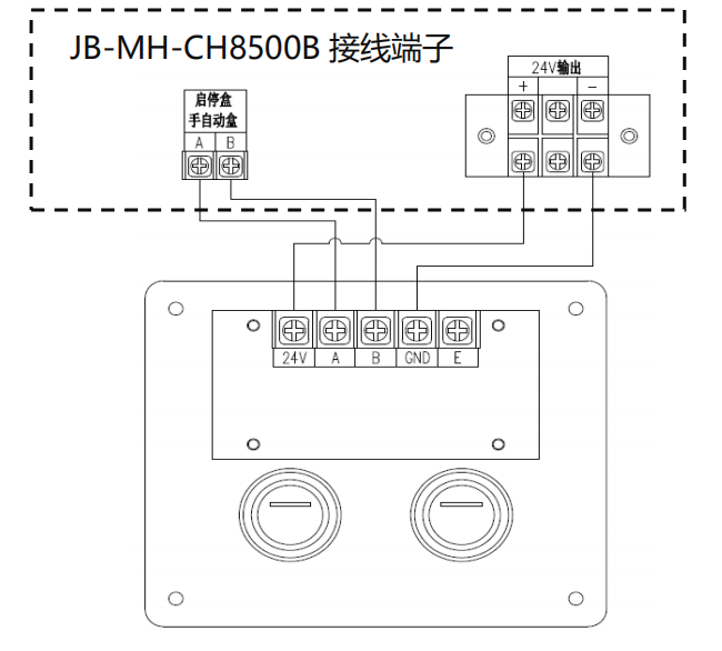 CH8507BFS手/自动转换盒接线图