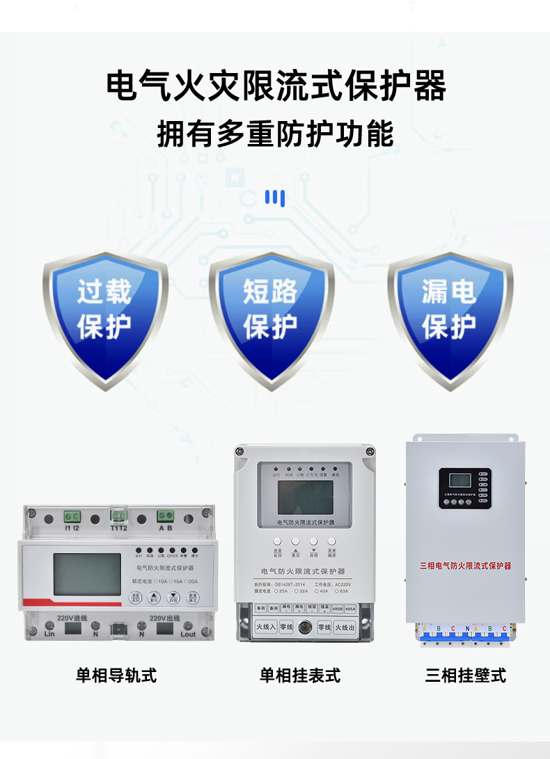 ZHYI-3125电气防火限流式保护器产品展示
