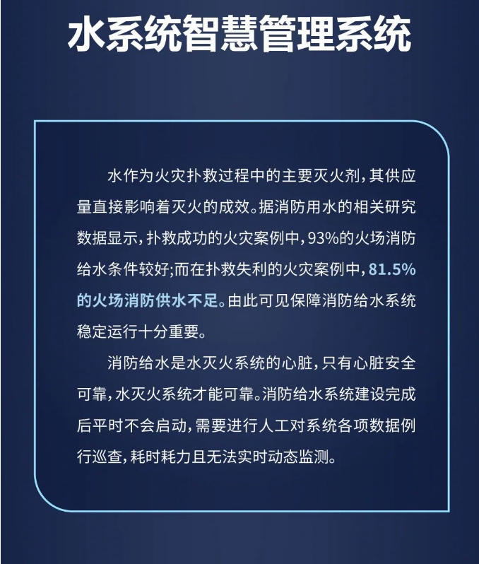 大华消防水系统智慧管理系统介绍