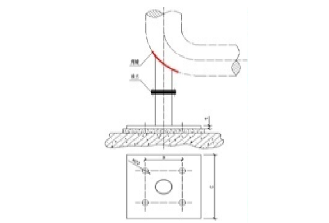 弯头托架安装图片