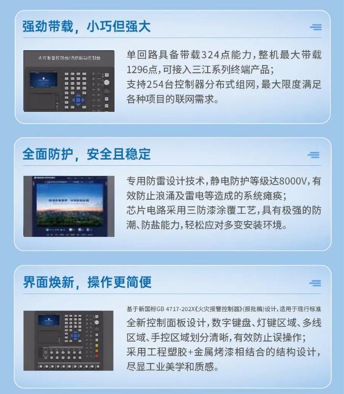 三江JB-QBL-A104新一代壁挂式消防主机特点