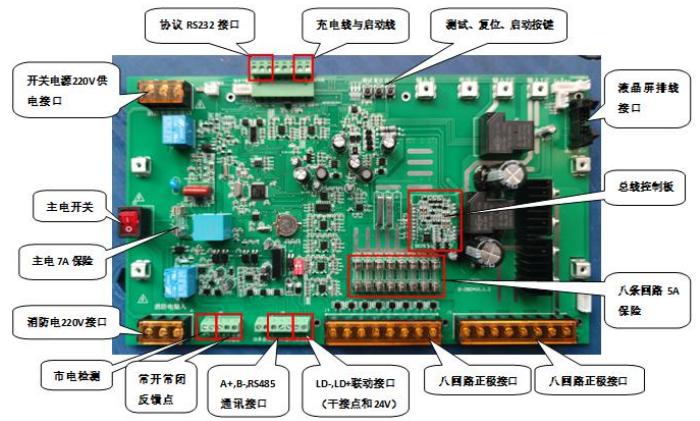 消防应急电源主板说明