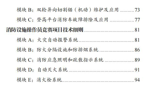 第二届全国消防行业职业技能大赛技术文件之消防设施操作员竞赛项目技术细则