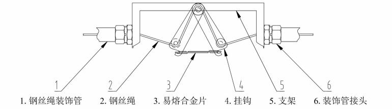 厨房设备灭火装置感温器结构