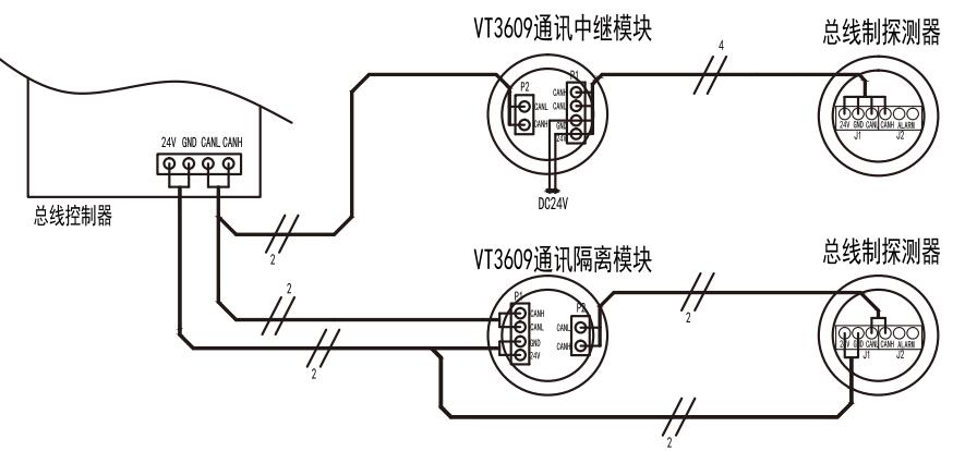 VT3609中继隔离器接线图