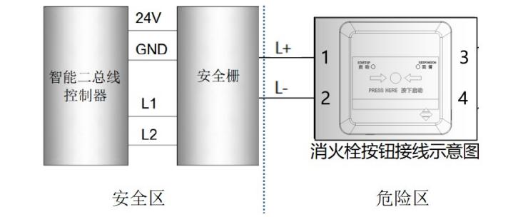 J-SAP-M-A63-Ex消火栓按钮接线图