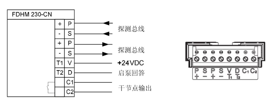 FDHM183S消火栓按钮接线图