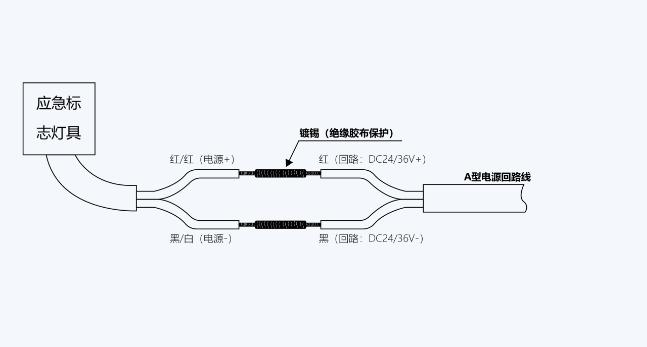中科知创疏散指示灯具接线图