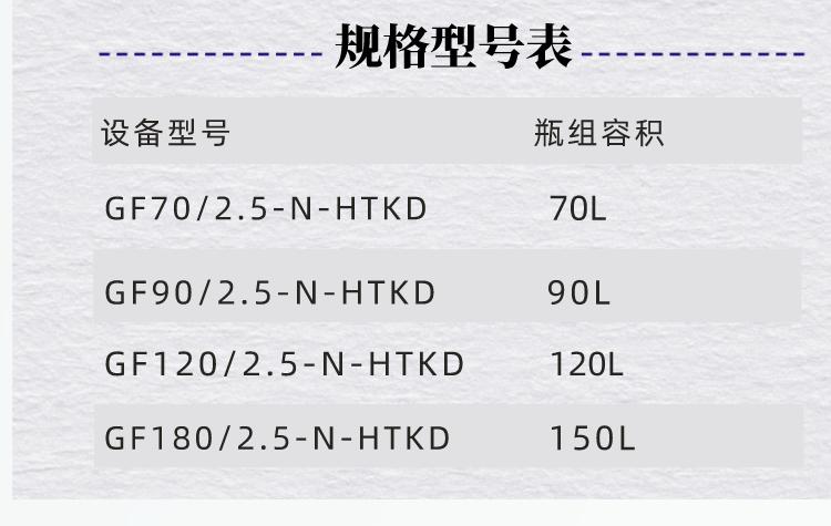 柜式全氟己酮灭火系统规格型号表