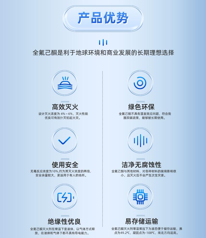 TKD-8341全氟己酮灭火剂优势