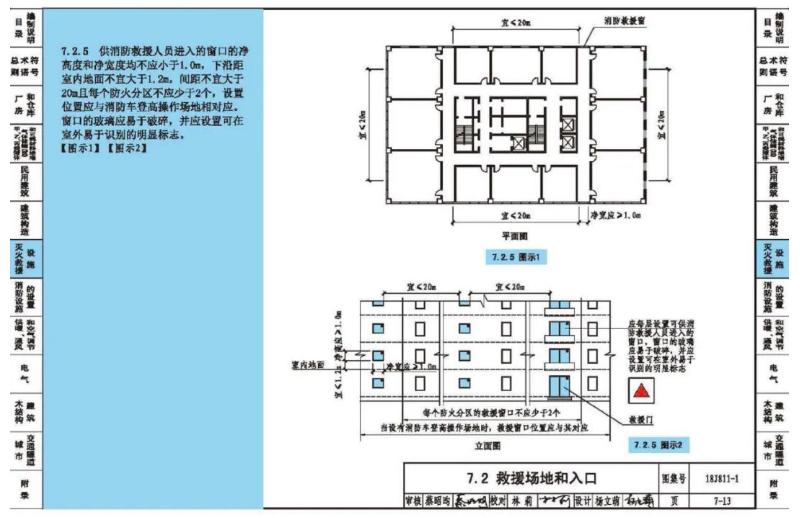 消防救援口的设置要求