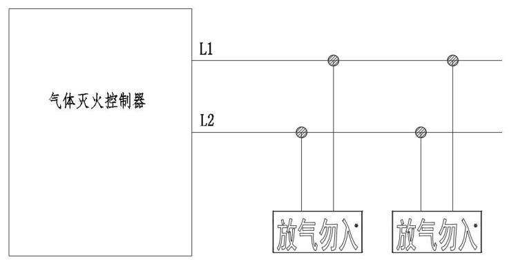 QM-ZSD-13气体释放警报器接线图及说明