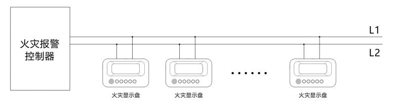 JB-FSD-C82火灾显示盘接线图