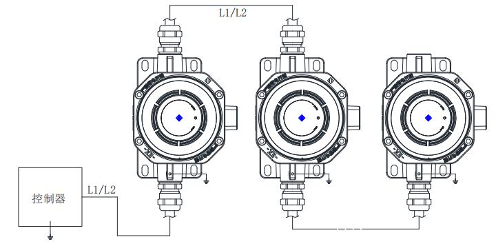 JTY-GD-A30G-Ex防爆型点型光电感烟火灾探测器接线图