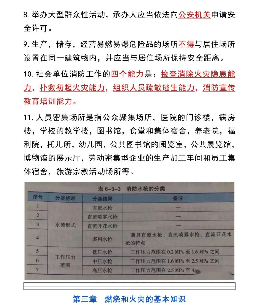 新版消防设施操作员教材新增知识点汇总
