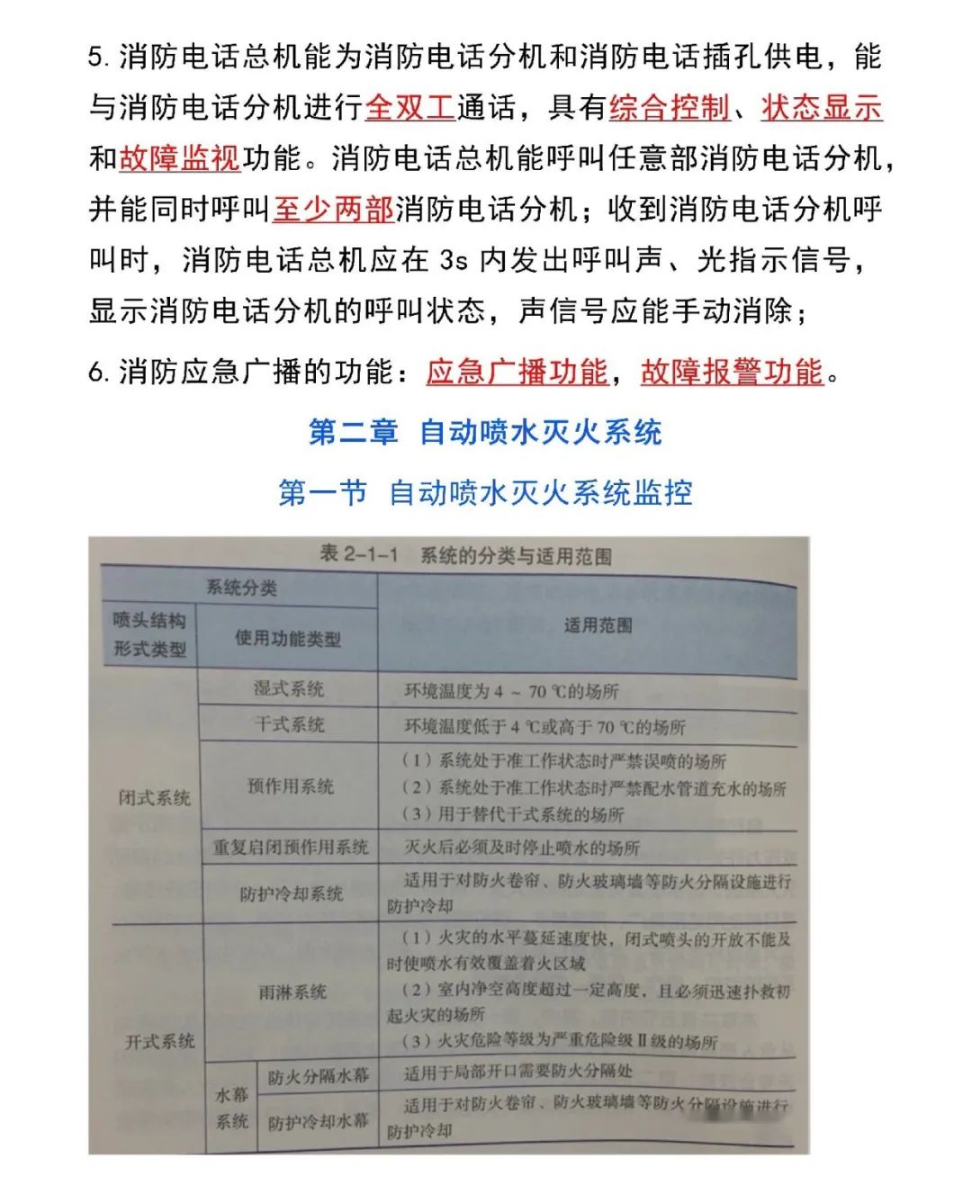 新版消防设施操作员教材新增知识点汇总
