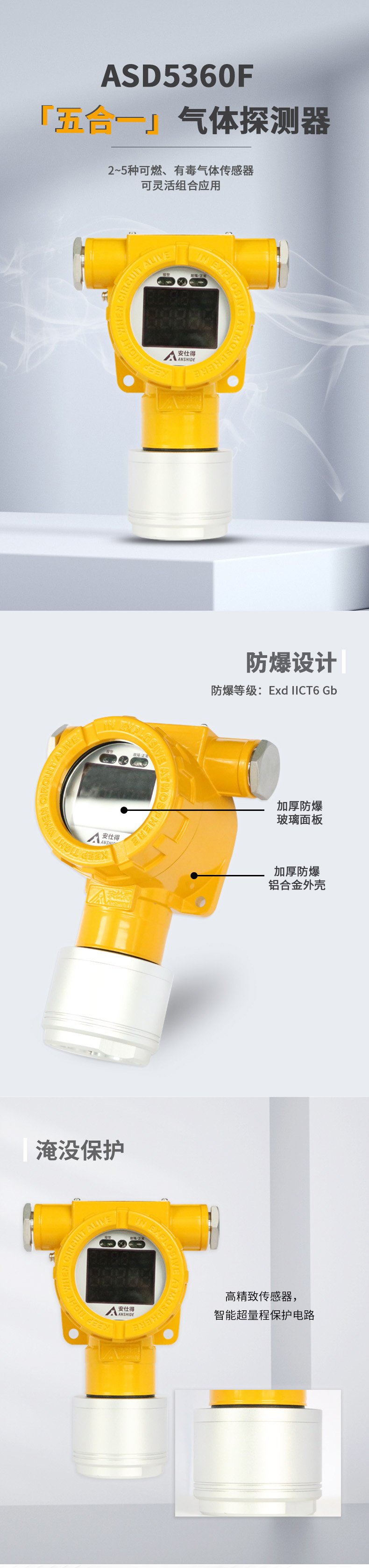 ASD5360F五合一气体探测器1