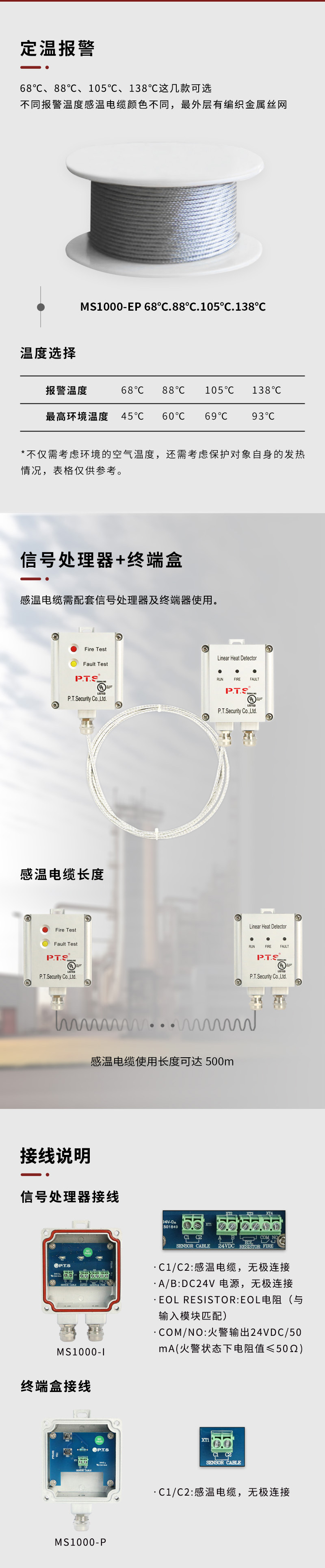 MS1000 EP 88缆式线型感温火灾探测器2