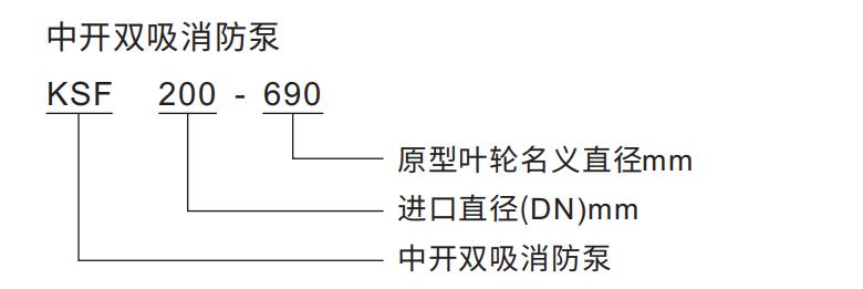 KSF系列中开双吸消防泵型号