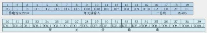 消防水泵信息监控模块接线端子说明