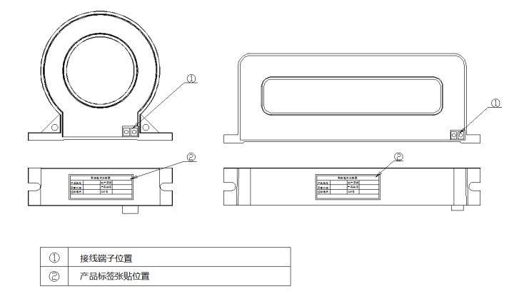 EDR521/522 剩余电流互感器接线图