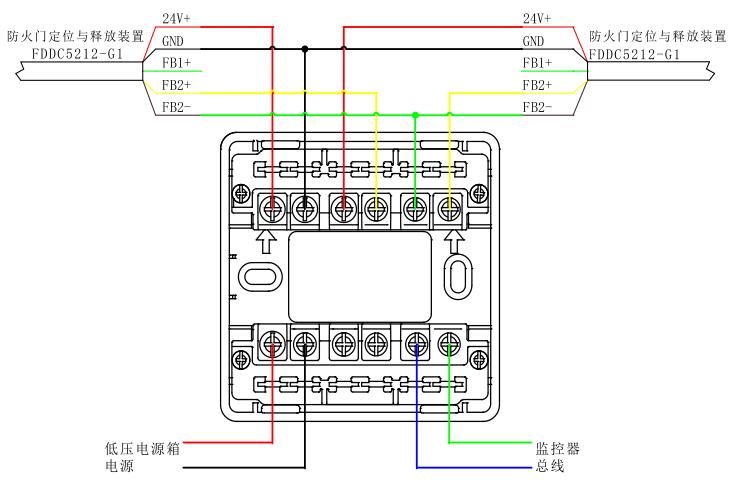 双扇常开门接线示意图