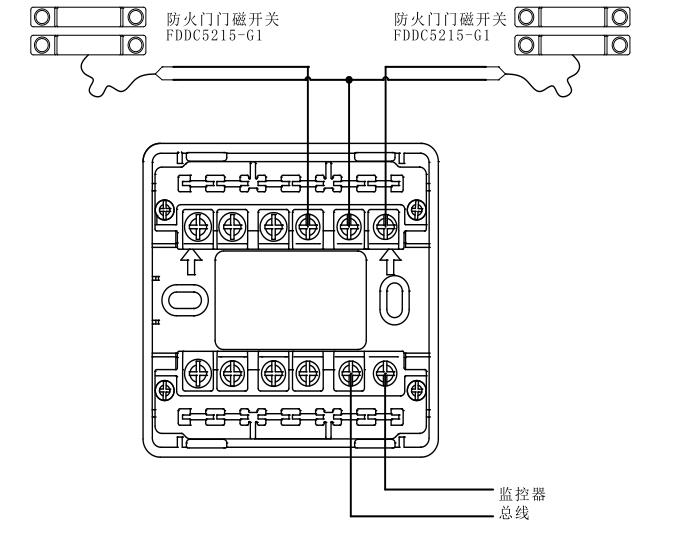 双扇常闭门接线示意图