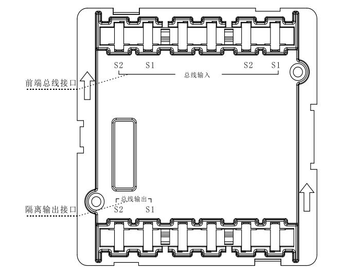 西门子防火门监控系统隔离模块端口介绍