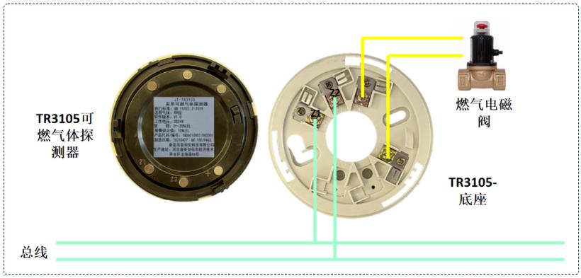 TR3105可燃气体探测器接线图