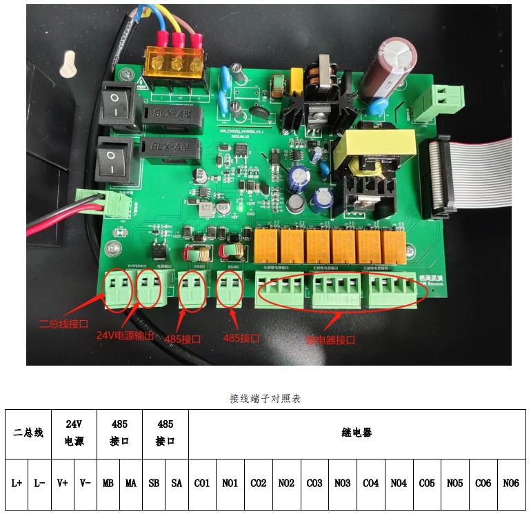 GWP5000型可燃气体报警控制器接线说明